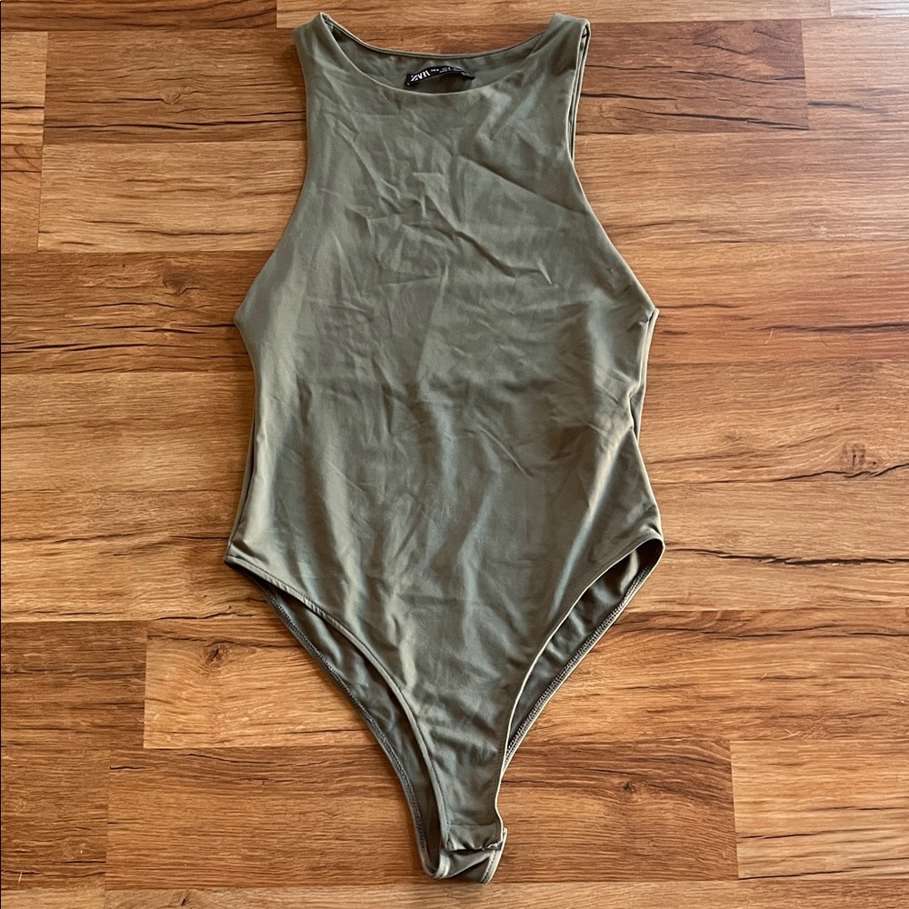 High neck Zara bodysuit